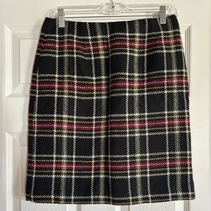 Vintage Talbots Petite Plaid Wool Skirt